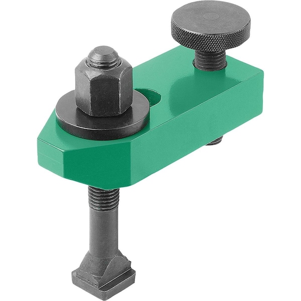 Clamp Strap Adjustable With Screw M10X80, D1=M10, G=10, L=80, B=30, Carbon Steel